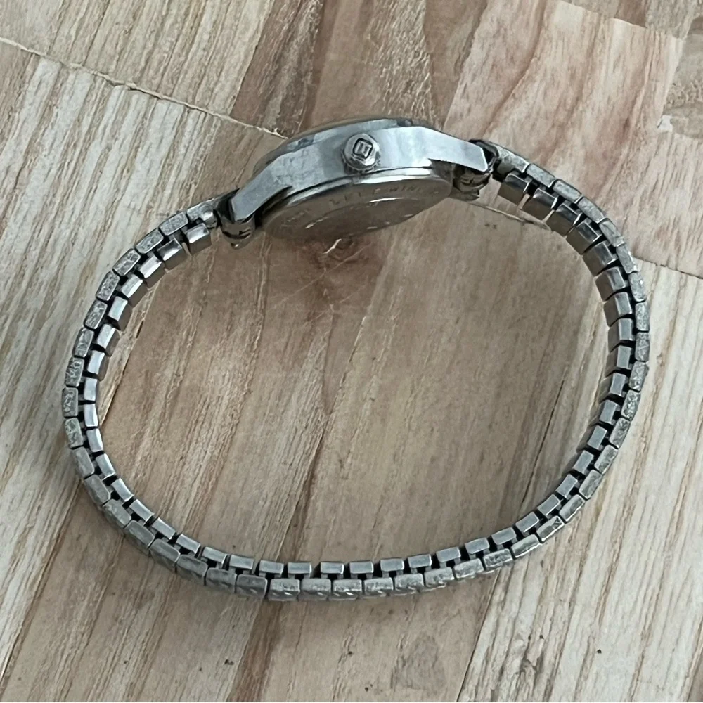 Benrus 3 Stars Ladies Watch Rare Vintage Self-Winding Silver Dial Stretch Band